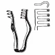 Retractor FINSEN, L7cm,  bont