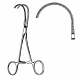 Clema vasculara multifunctionala COOLEY, curba, falci 82mm, L17cm 