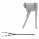 Pensa bipolara, atraumatica, maner standard din plastic, varf 3mm, D5mm, L340mm 