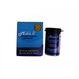 Stripuri glucometru OKMETER MATCH II, set 50buc 