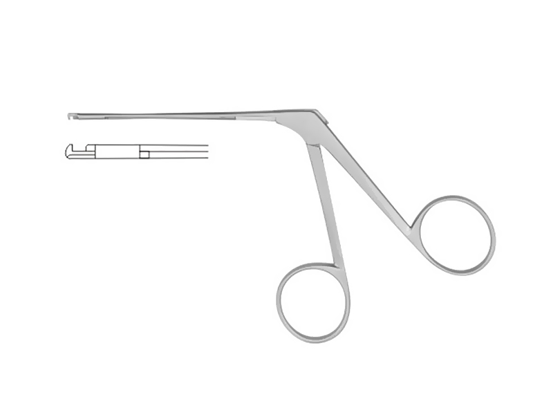 Pensa auriculara DIETER, mini, curba in sus, D1.8mm, L80mm 