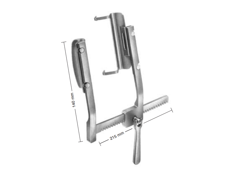 Retractor stern complet MAMMARIA, 140x215mm 