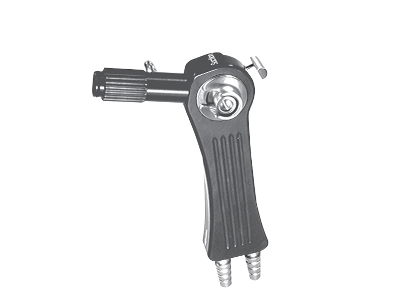 Maner ergonomic tip pistol pentru set aspirare-irigare, robinet cu 2 directii, conector HF, adaptor LL 