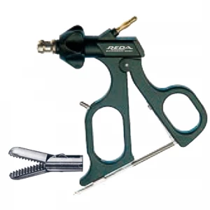 Pensa de prehensiune REDDICK-OLSEN, actiune dubla, zimtata, maner ergonomic cu clichet, maneta on/off, cu HF, pivotant, demontabil, falci 9.5mm, D5mm, L330mm 