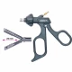 Pensa de prehensiune WAVE, actiune dubla, fenestrata, maner ergonmic uni fara clichet, cu HF, pivotant, demontabil, falci 20mm, D5mm, L330mm 