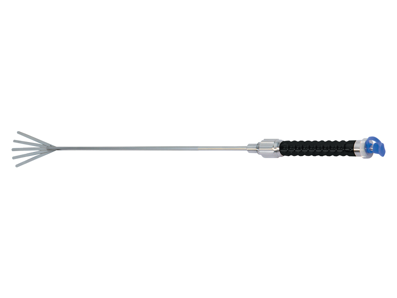 Endo-retractor, drept, 5 varfuri departabile, adaptor LL pentru curatare, departator 42mm, D5mm, L340mm 
