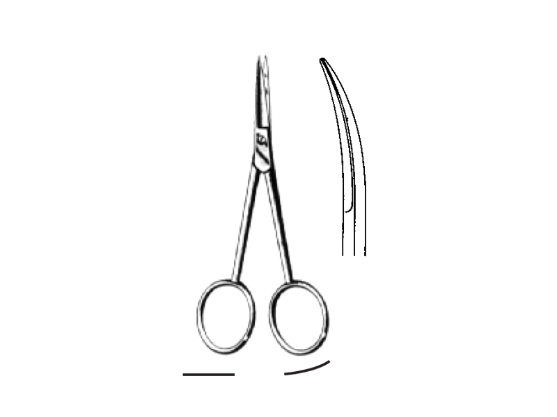Foarfeca neurochirurgie, L11cm,  dreapta