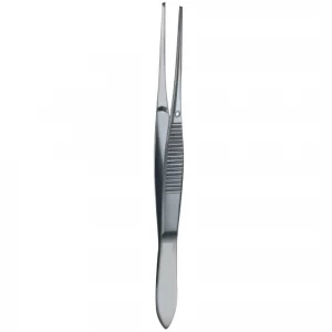Pensa chirurgicala GRAEFE, pentru iris, dreapta, 1x2 dinti, varf 1mm, L7cm 