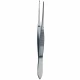 Pensa chirurgicala GRAEFE, pentru iris, dreapta, 1x2 dinti, varf 1mm, L7cm 