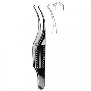 Pensa pentru iris BARRAQUER (Colibri), curba, ascutita, varf 90grd, 0.12mm, L7cm 