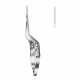 Foarfeca YASARGIL, forma de baioneta,  varf drept, L200mm