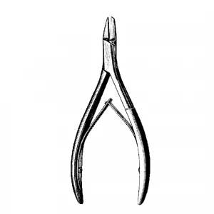 Cleste ANVIL, pentru unghii, varf ascutit/bont, L13cm 