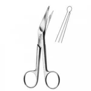 Foarfeca bandaje KNOWLES, L14cm,  curba