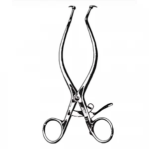 Retractor abdominal GELPI, cu clichet, L18cm 