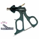 Pensa de prehensiune MAHNES, actiune singulara, maner ergonimic uni cu clichet, maneta on/off, cu HF pivotant, 2x4 dinti, falci 11mm, D5mm, L360mm 
