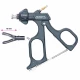 Pensa disectie, actiune dubla, ovala, fenestrata, maner ergonomic uni cu clichet, maneta on/off, cu HF, pivotant, demontabil, falci 15mm, D5mm, L330mm 