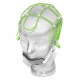 Casca EEG reglabila, grila, 6x4  rosie, adult L
