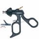Portac, cu TC, drept, varf convex/concav, maner ergonomic uni cu clichet, buton on/off, cu HF, pivotant, demontabil, falci 14.5mm, D5mm,  L330mm