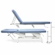 Canapea consultatie BASIC COMPACT, electrica, 1 motor, 182x64x50-82cm  alba