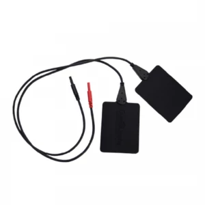 Electrod electroterapie din cauciuc, cu cablu, 2mm, set 2buc  40x60mm