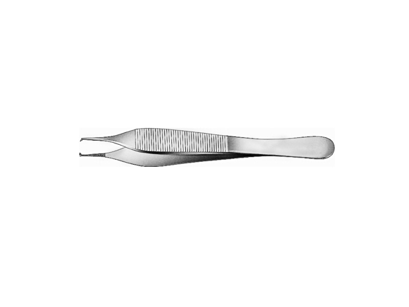 Pensa chirurgicala ADSON, cu platforma, 1x2 dinti, L12cm 