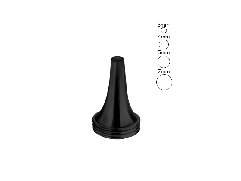Specul auricular HARTMANN, negru, D3-7mm, set 4buc 