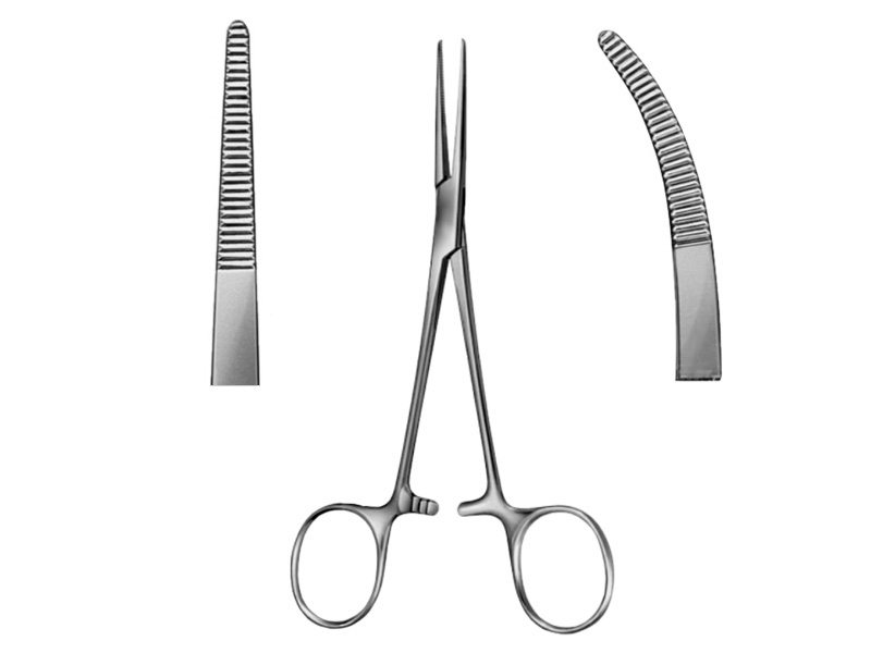 Pensa hemostatica KELLY,  dreapta, L14cm