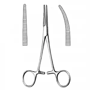 Pensa hemostatica CRILE,  titan, curba, L14cm