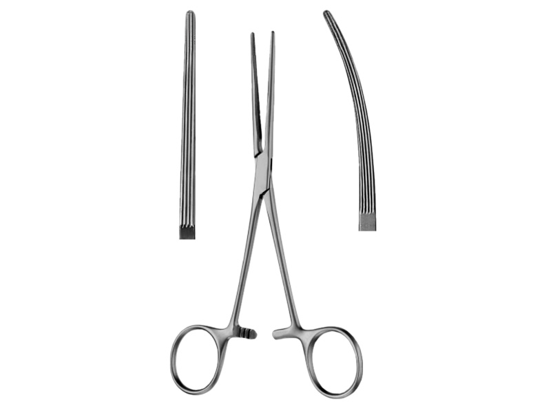 Pensa hemostatica BAINBRIDGE,  dreapta, L15cm