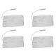 Electrod electroterapie adeziv, mufa 2mm, set 4buc  35x45mm