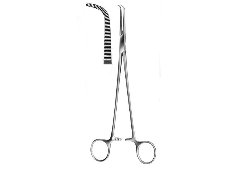 Pensa hemostatica GEMINI, curba,  L13cm
