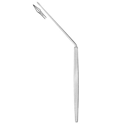 Ac paracenteza POLITZER, unghiular, L16.5cm 