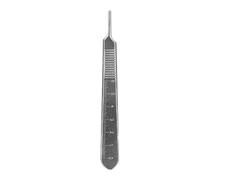 Maner bisturiu, gradat, L12.5cm (Fig 3) 