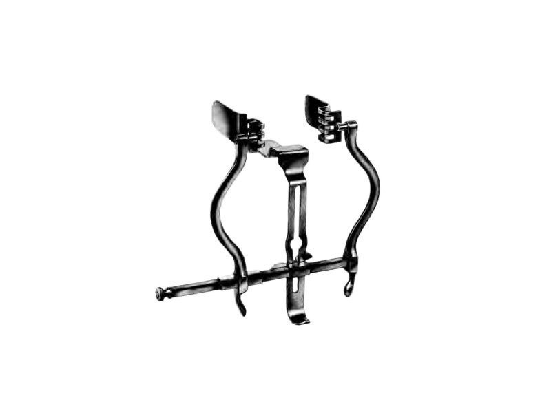 Retractor vezica JUDD-MASSON, cu lama centrala 