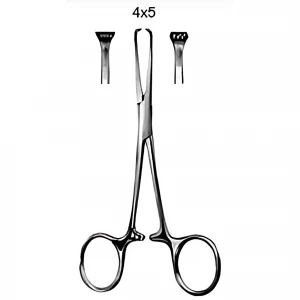 Pensa chirurgicala ALLIS-BABY, 4x5 dinti,  L14cm