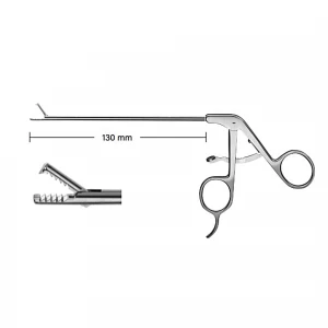 Pensa prehensiune artroscopie, dreapta, maner cu clichet, D3.4mm, L130mm 