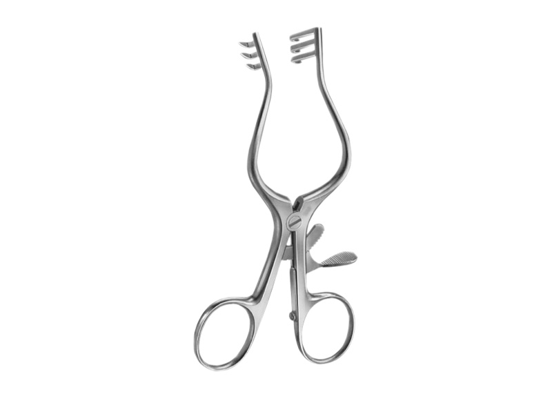 Retractor WULLSTEIN, bont, 3x3 dinti, L13cm 