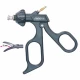 Foarfeca METZENBAUM, actiune dubla, curba, serata, maner ergonomic uni fara clichet, cu HF, pivotant, demontabil, falci 17mm, D5mm,  L330mm