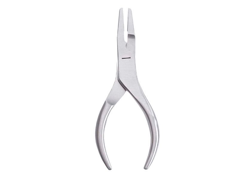 Cleste cu varf plat, bisturiu lateral pentru fire, varf 3.5mm, L16.5cm 