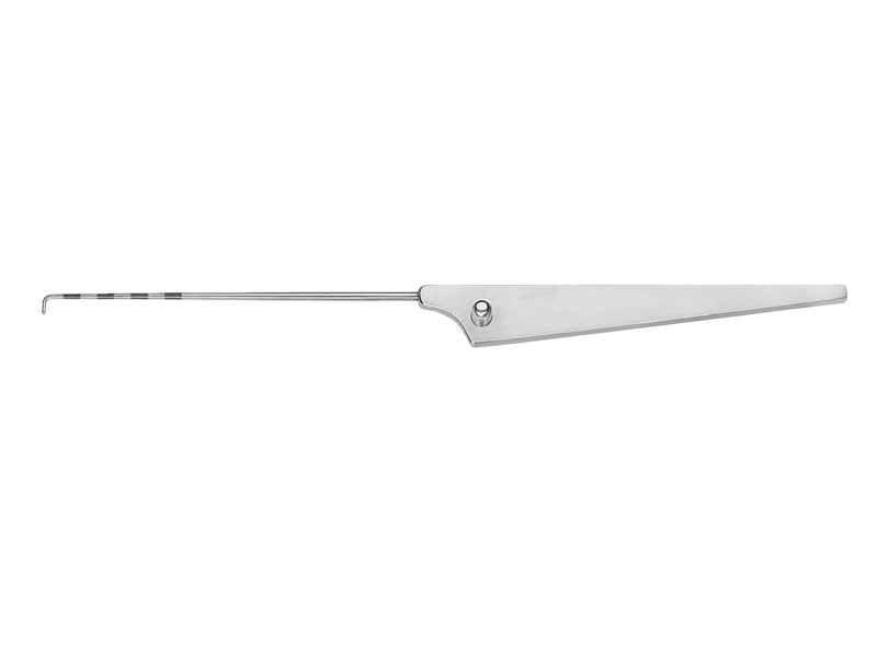 Sonda tip carlig, gradata, unghiulara 90grd, L110mm,  varf 3mm