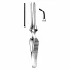 Clema bulldog DE BAKEY, atraumatica,  curba, L8cm