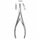 Rongeur pentru os LEMPERT, L18.5cm,  drept, varf 3mm
