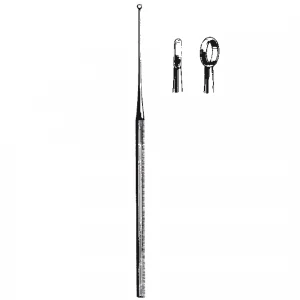 Chiureta auriculara BUCK, L14.5cm,  dreapta, varf bont, D1.9mm (Fig 0)