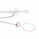 Ansa polipectomie, la cald+rece, forma hexagonala, UF, rotatie standard, D2.3mm, L2300mm  latime bucla 10mm