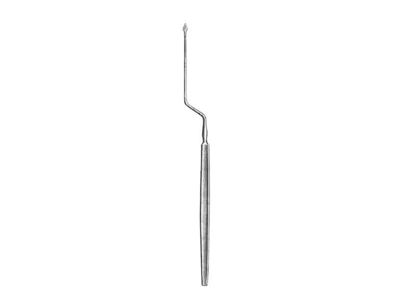 Ac paracenteza POLITZER, forma de baioneta, L18cm 