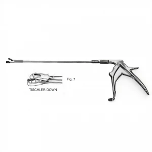 Punch biopsie TISCHLER-DOWN, falci orientate in jos, pivotant, L20cm (Fig 7) 