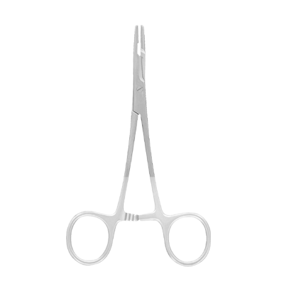 Portac cu foarfeca OLSEN-HEGAR, zimtat,  L14cm