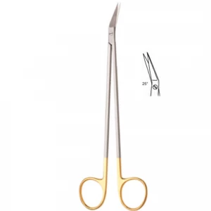 Foarfeca vasculara POTTS-SMITH, L19cm,  cu TC, unghiulara 25grd