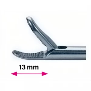 Insertie portac, cu TC, curb dreapta, falci 13mm, D5mm, L330mm 