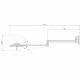Lampa scialitica EMALED 300W, 1 satelit, prindere perete 